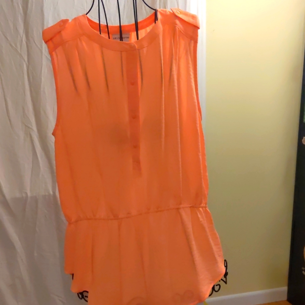 Liz Claiborne sz l peach top